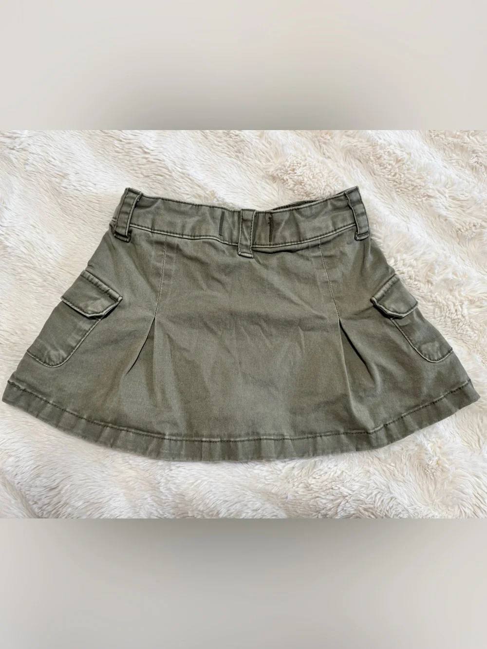 abercrombie kids Olive Cargo Mini Skirt